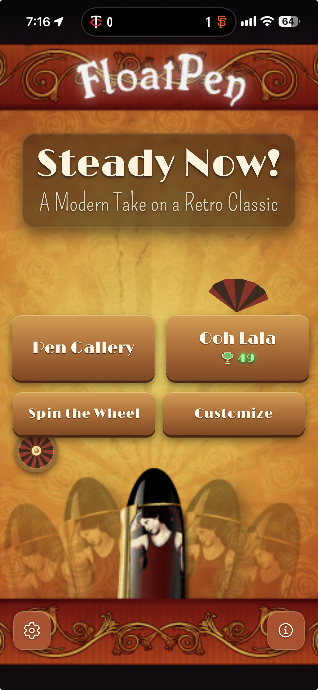 FloatPen home screen